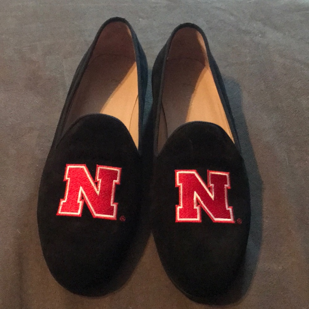 JP Cricket Nebraska black suede slippers